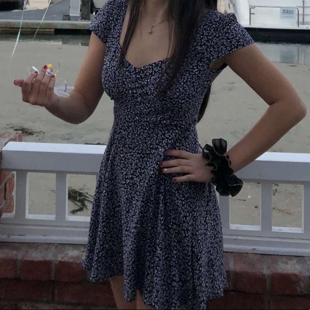Urban Outfitters purple floral dress, size small, worn once
